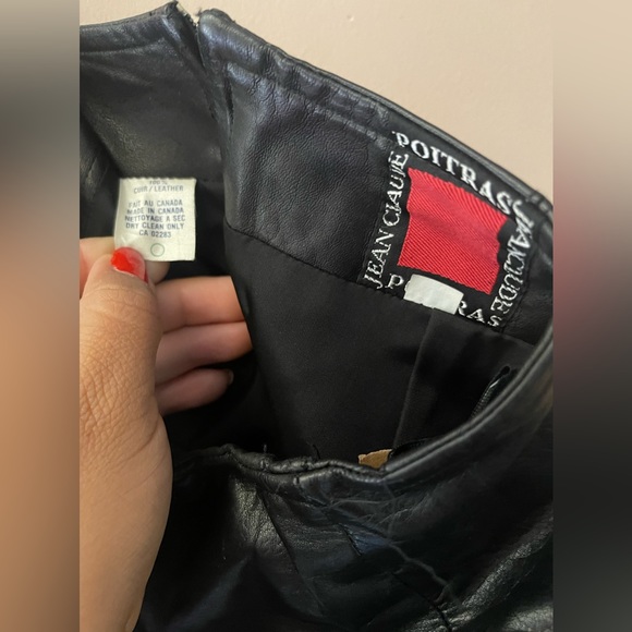 Vintage Italian 100% Real Leather Skirt - Picture 3 of 3